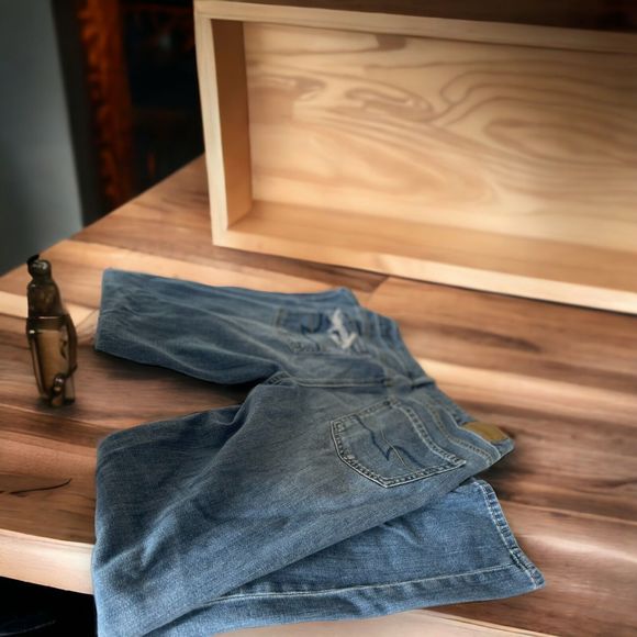 Preowned American Eagle Distressed Sz 2 Women's Comfortable Regular Fit Jeans - Picture 6 of 12